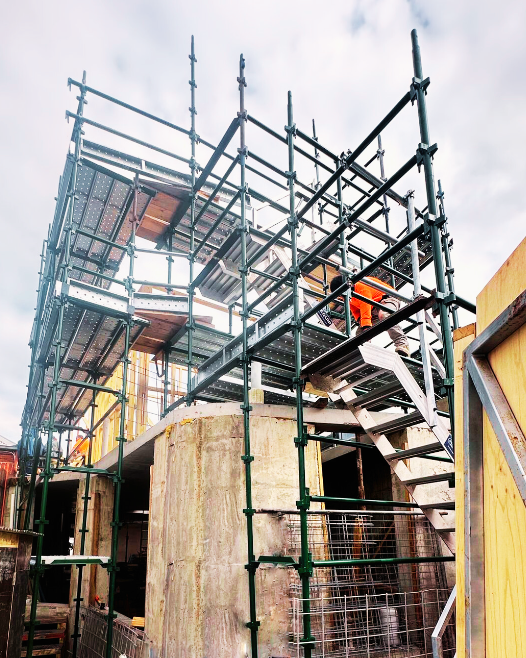 Urban construction site