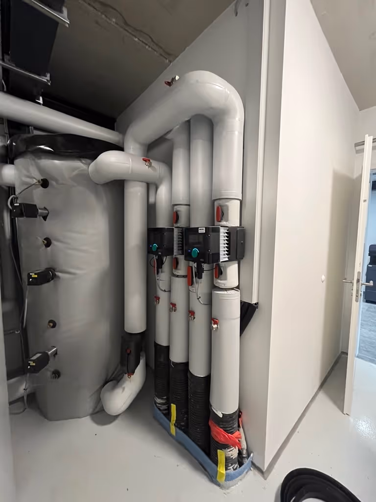 Wärmepumpe im Keller