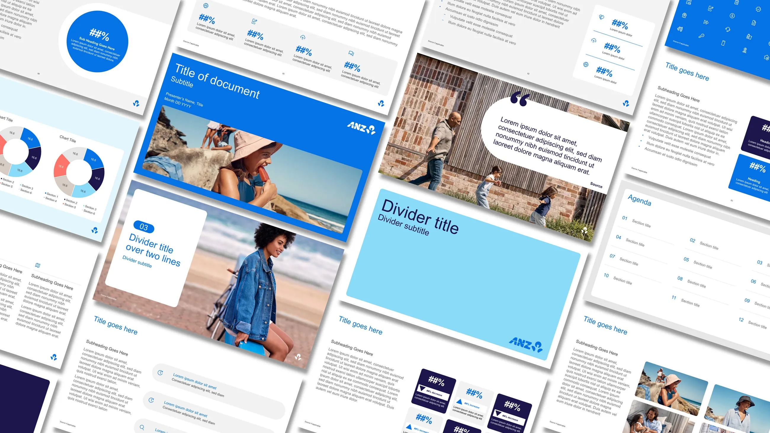 ANZ branded PowerPoint and Word template design — Ideaseed