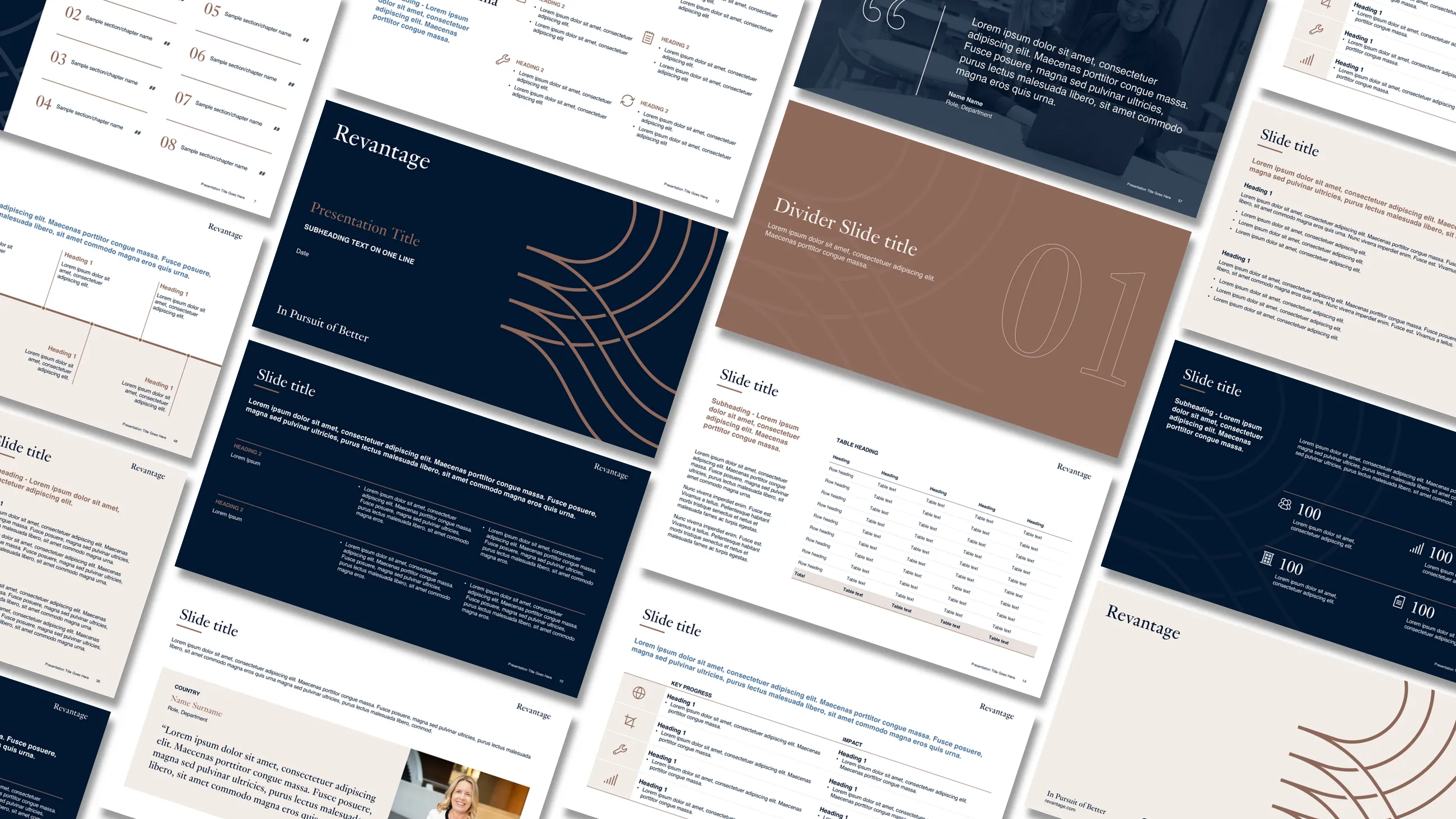 Revantage Microsoft Office template design — Ideaseed