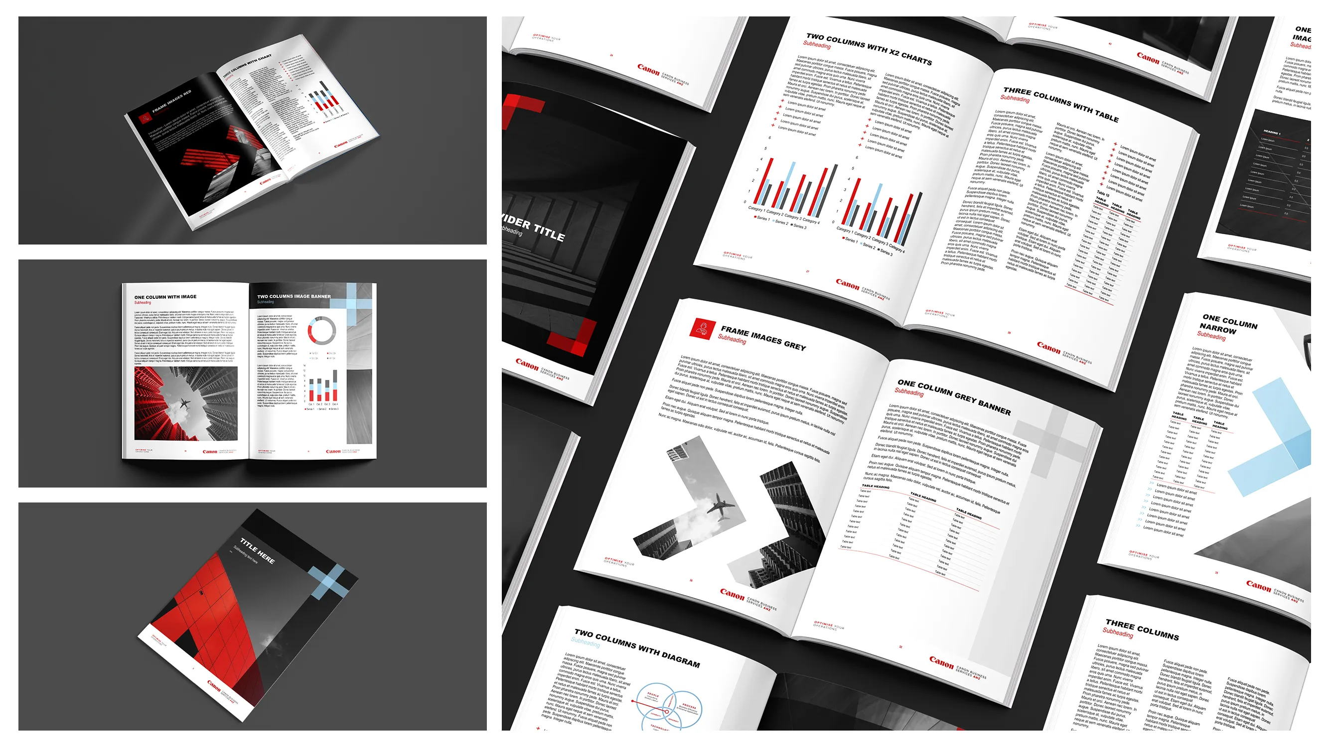 Canon Microsoft Office template and presentation design — Ideaseed