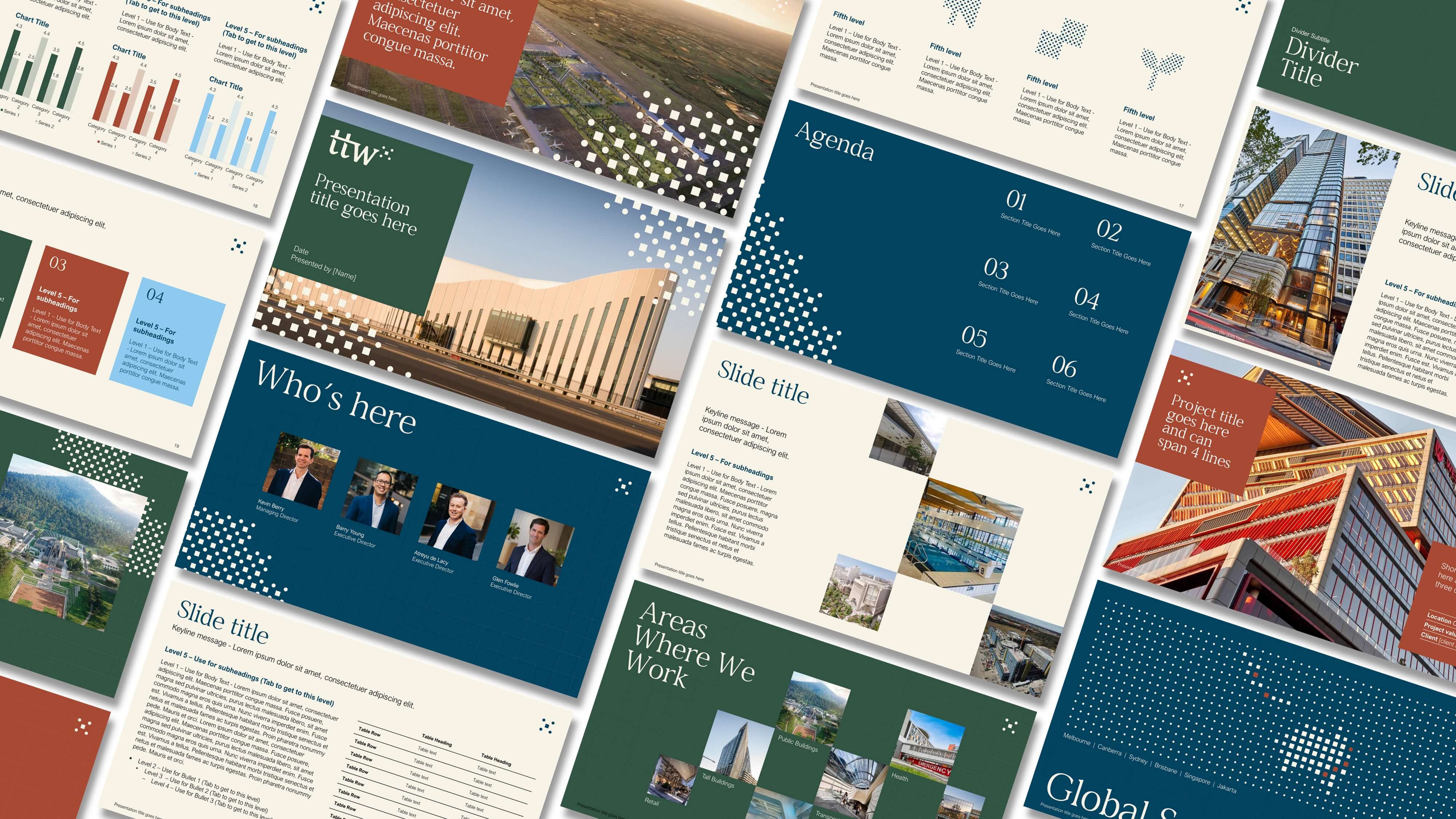 A sleek new brand rolled out into a full Microsoft Office suite