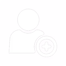 An icon representing a person with a plus sign to add a new contact.