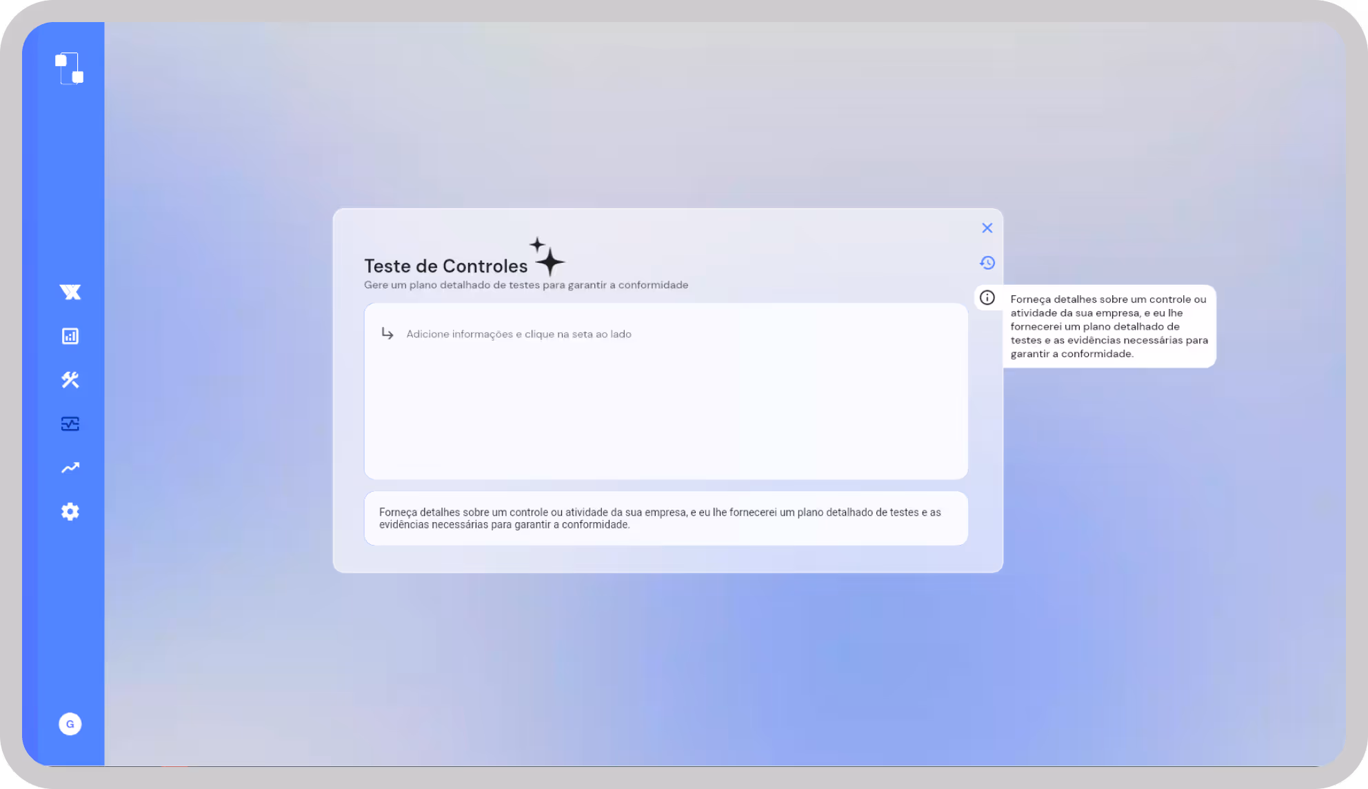 Tecnologia vennx - VX Teste de Controles