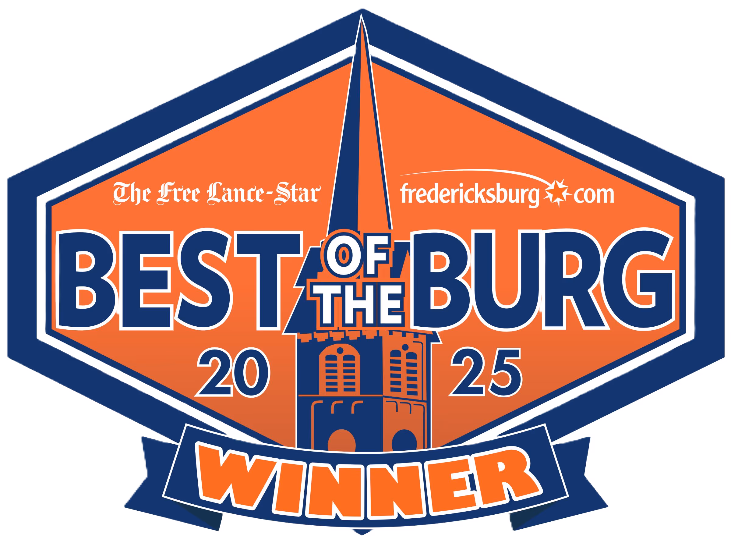 Halsey Homes - Best Builder in Fredericksburg 2025 winner badge