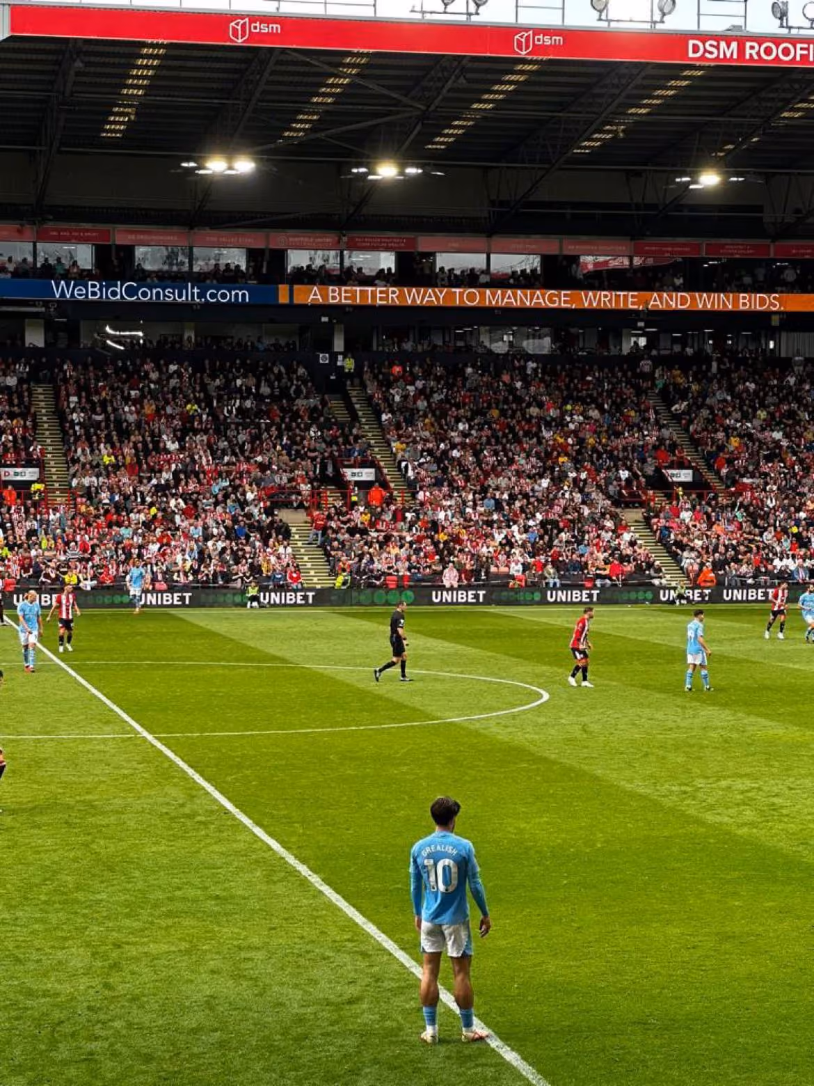 Webid's advertisement boards on display at Sheffield United vs Manchester City at Bramall Lane