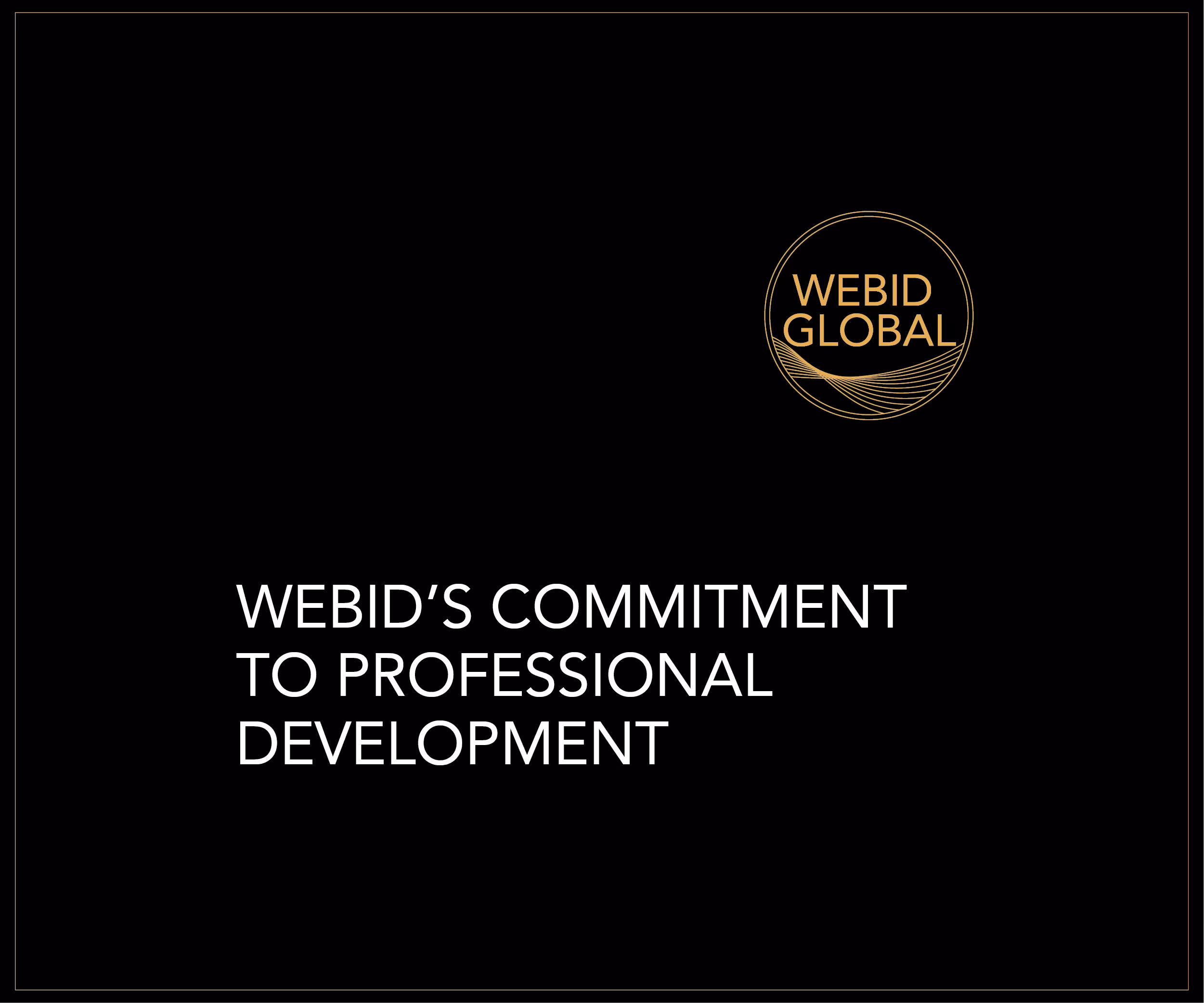 WeBid's Commitment to Professional Development
