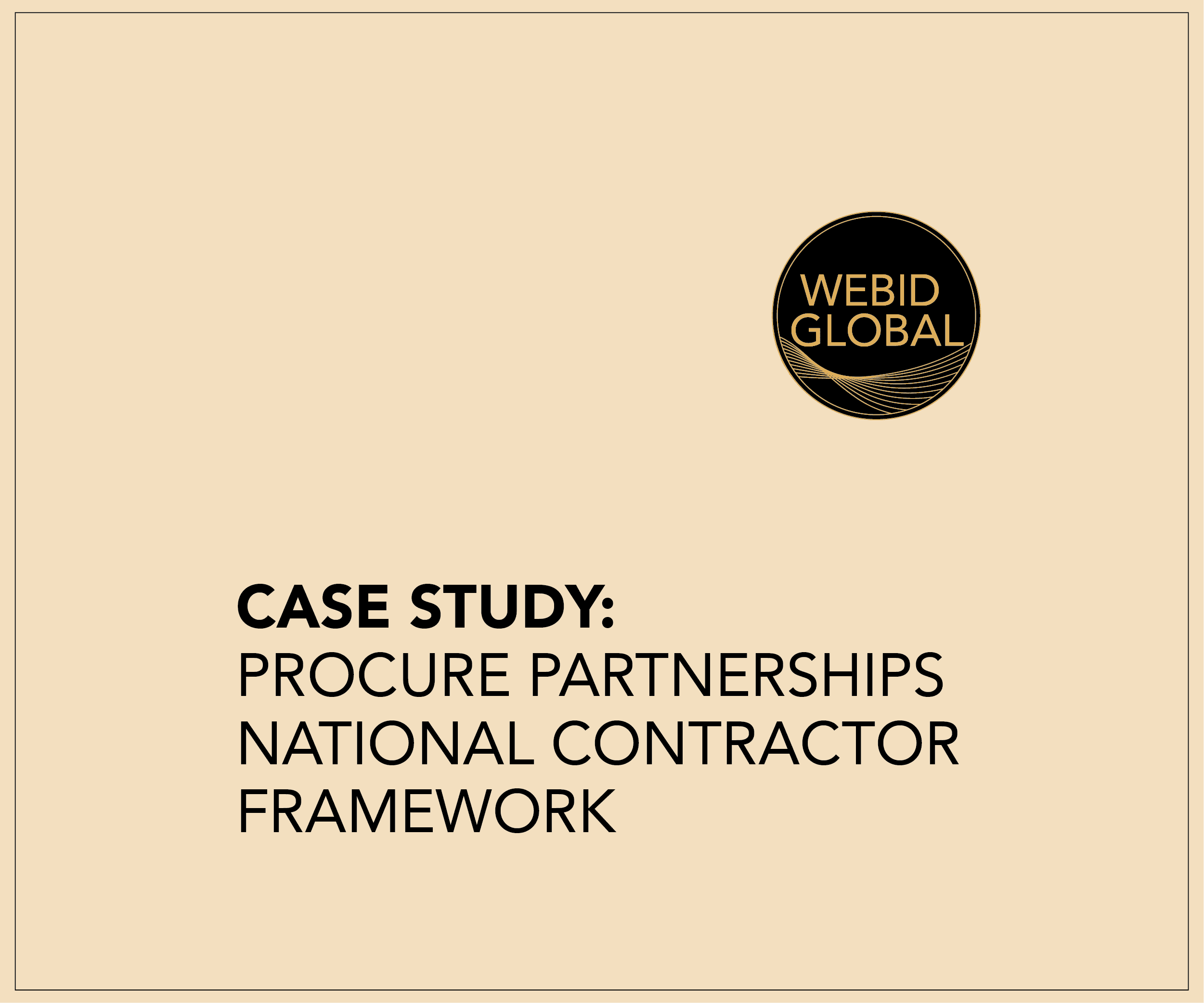 Procure Partnerships National Contractor Framework