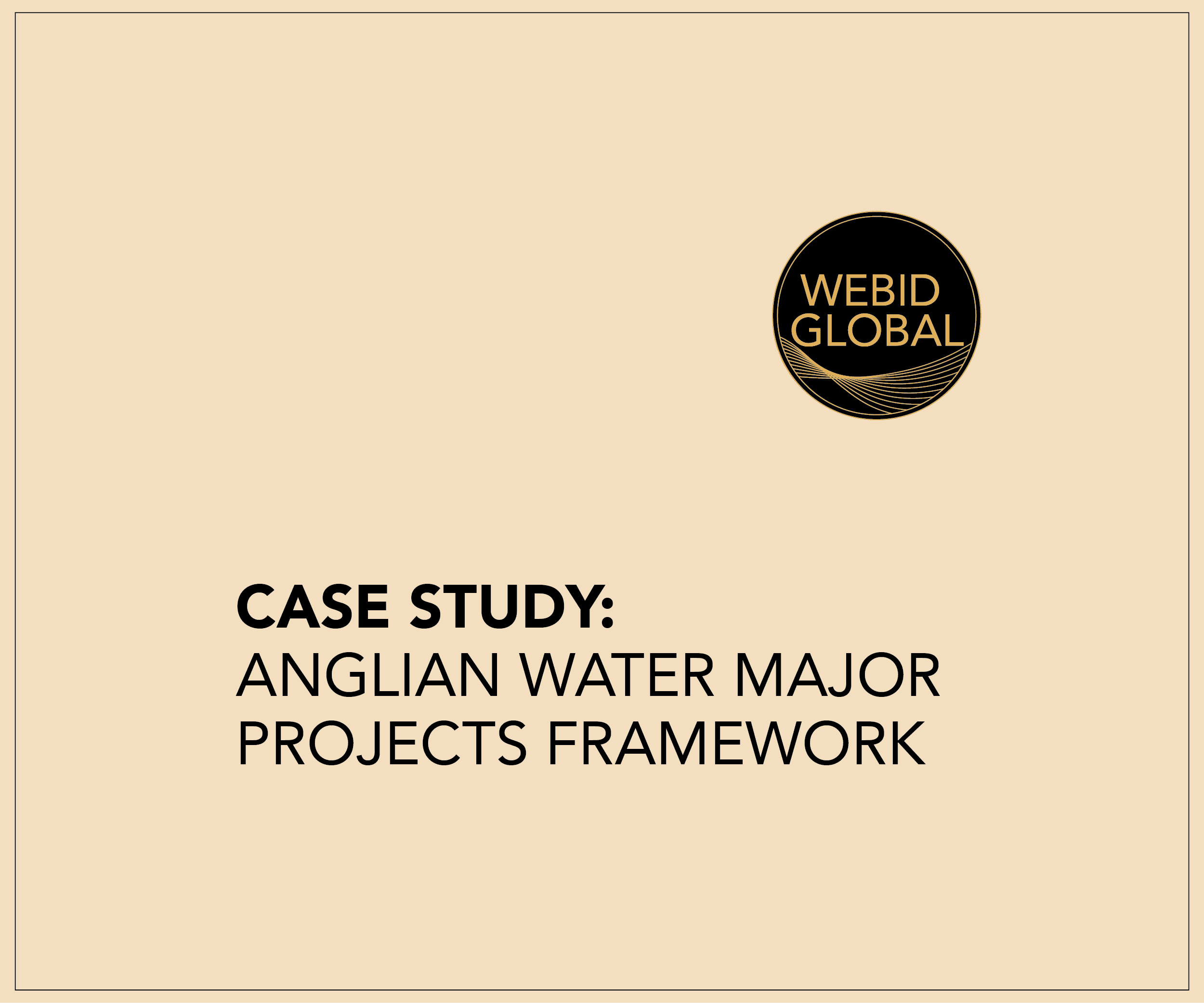 Anglian Water Major Projects Framework