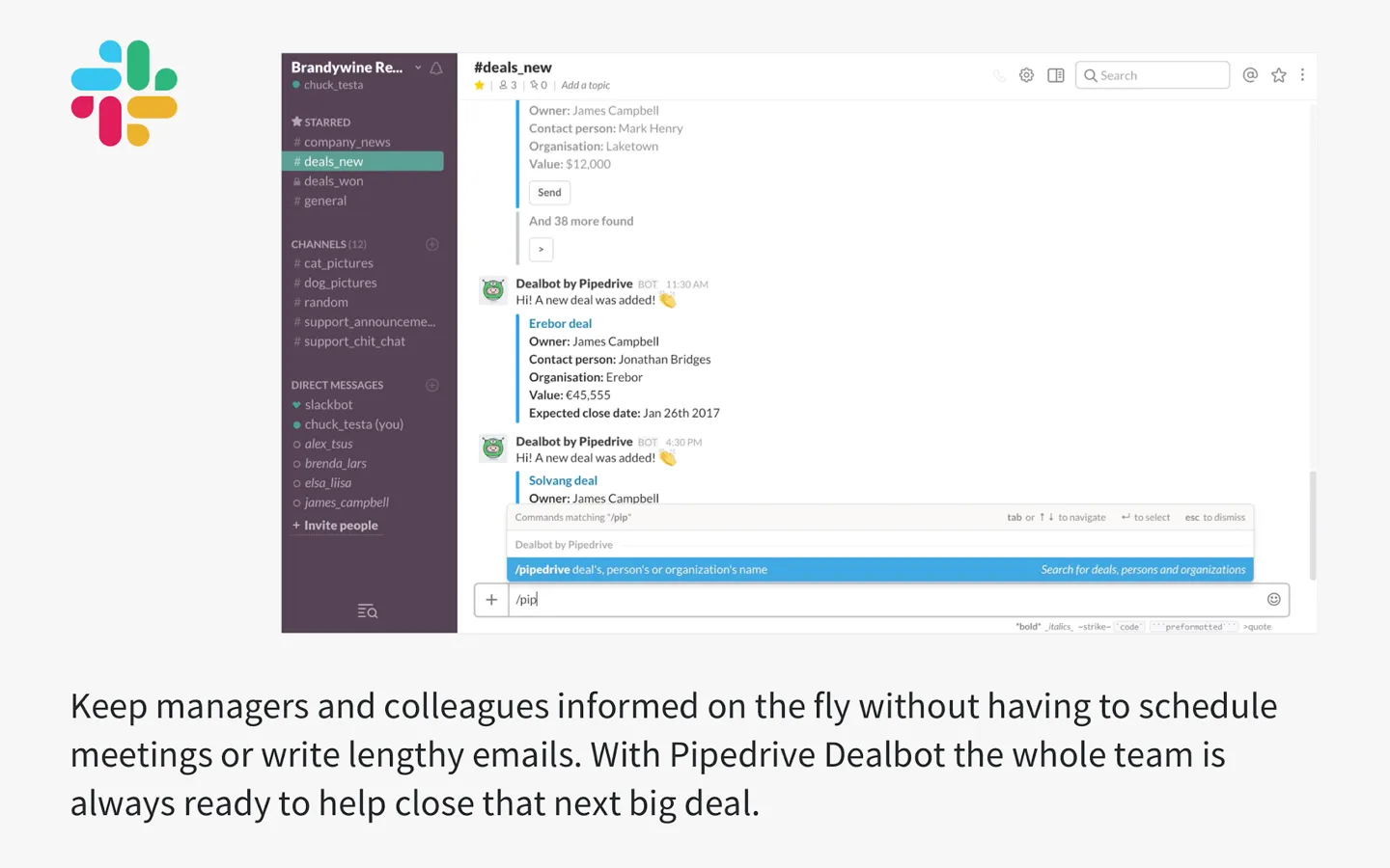 DealBot sales workflow automation tool