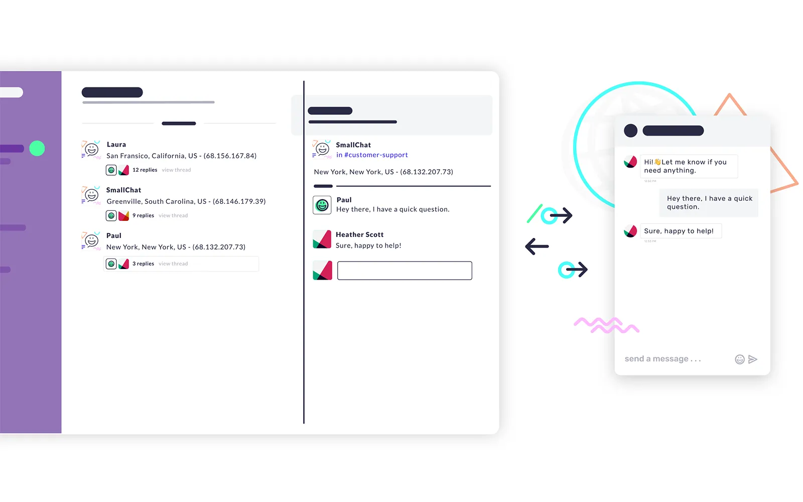 Smallchat customer chat tool