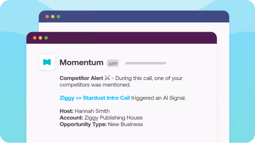 Competitor Signal Detected (in Call or Notes)