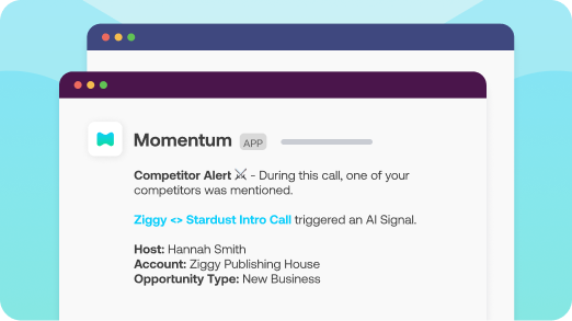 Competitor Signal Detected (in Call or Notes)