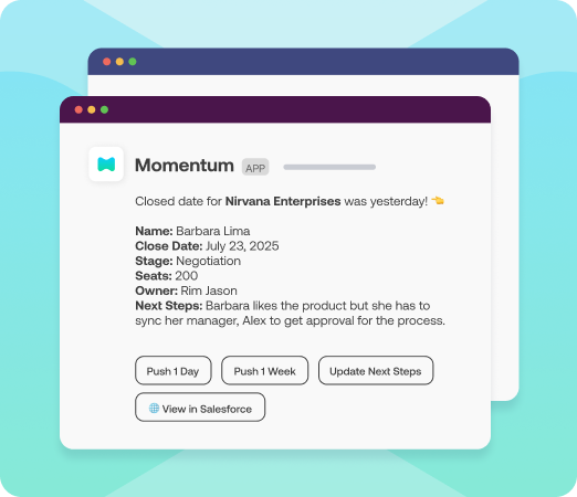 Deal drift: Close date expired