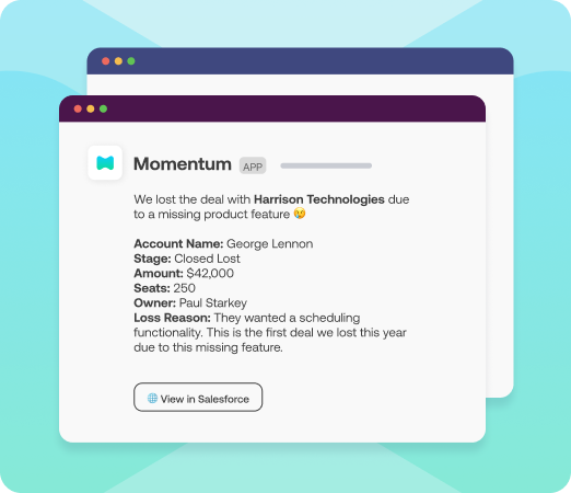 Lost deal → Product signal