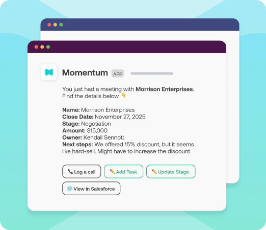 Post-Call Notes Logged from Slack