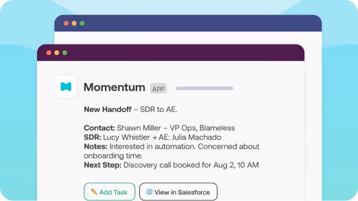 SDR → AE Handoff: With Full Context