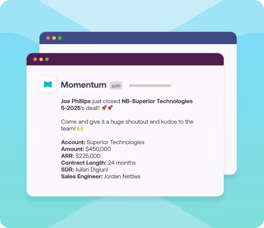 Win Shoutout: Auto-Celebrate + Context