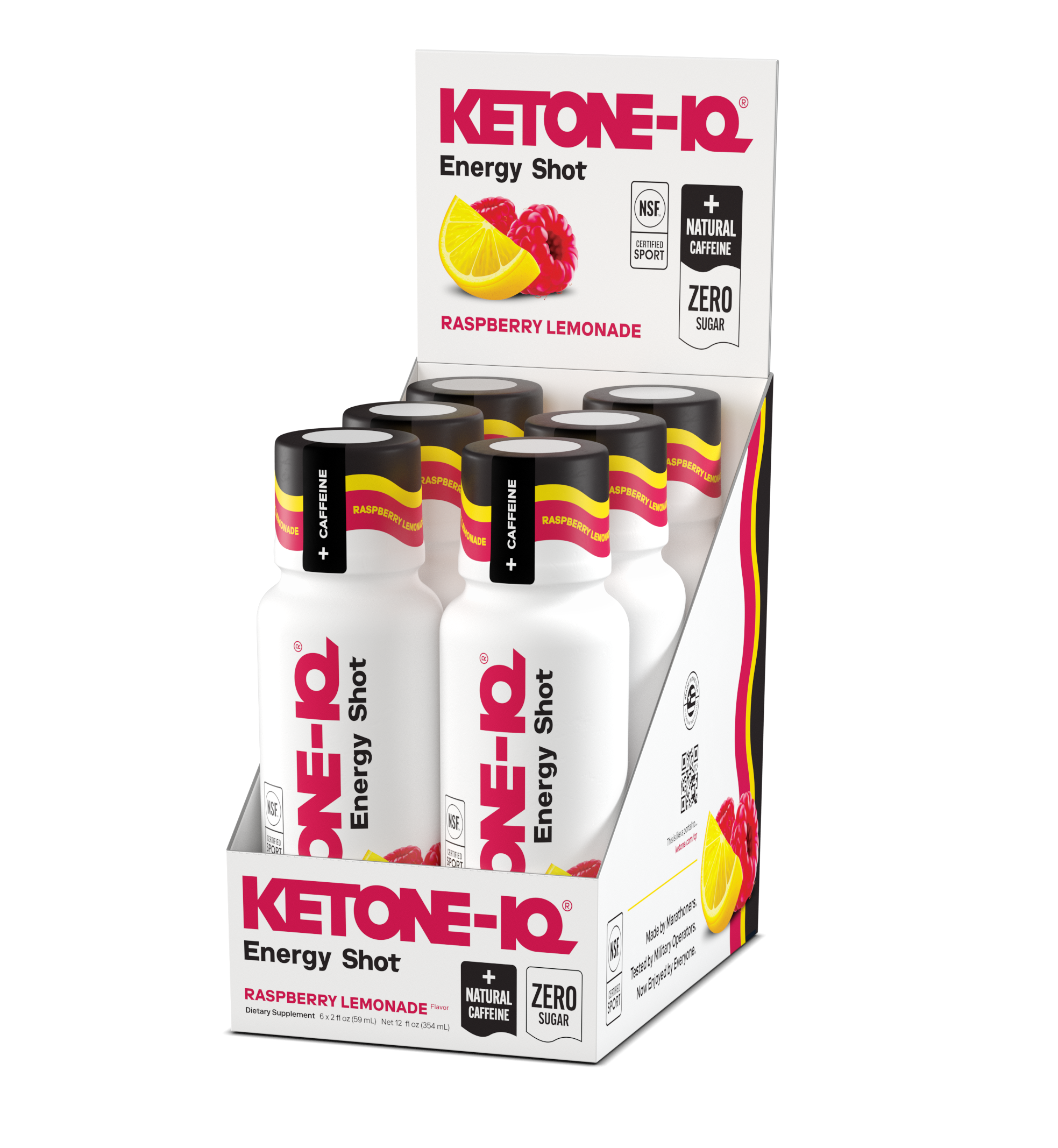  Ketone IQ-Shots - Raspberry Lemon (Caffeinated)