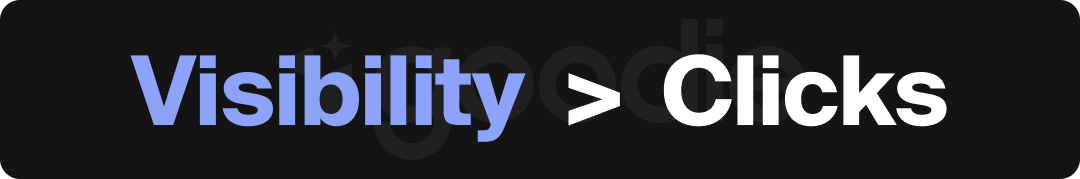 Text visual showing Visibility > Clicks