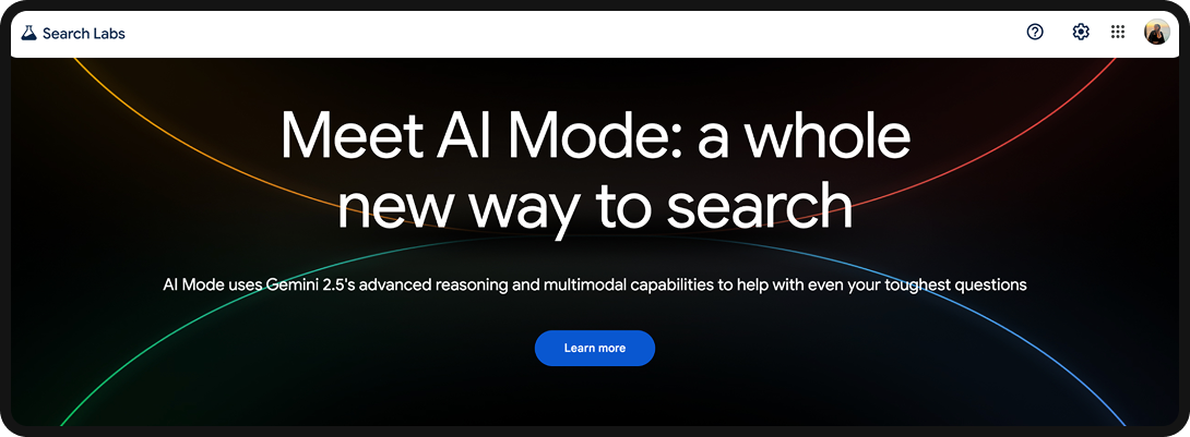 Google's landing page for AI Mode.