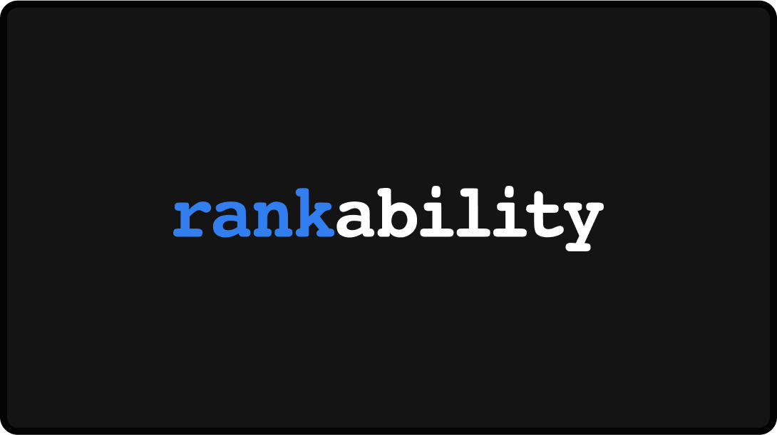 Logo of Rankability, a ChatGPT optimization toool.