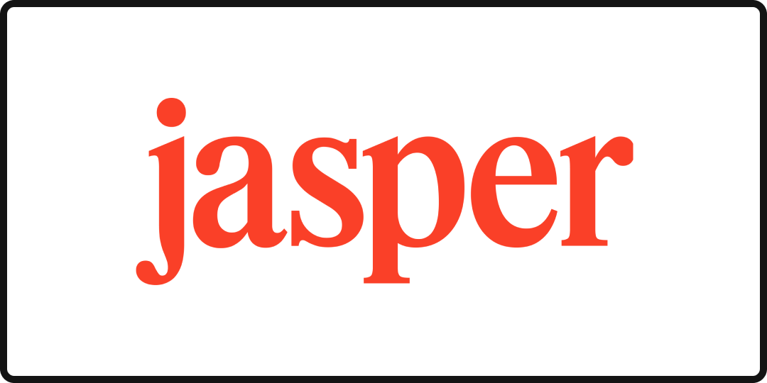Logo for Jasper, a leading AI content writing tool.