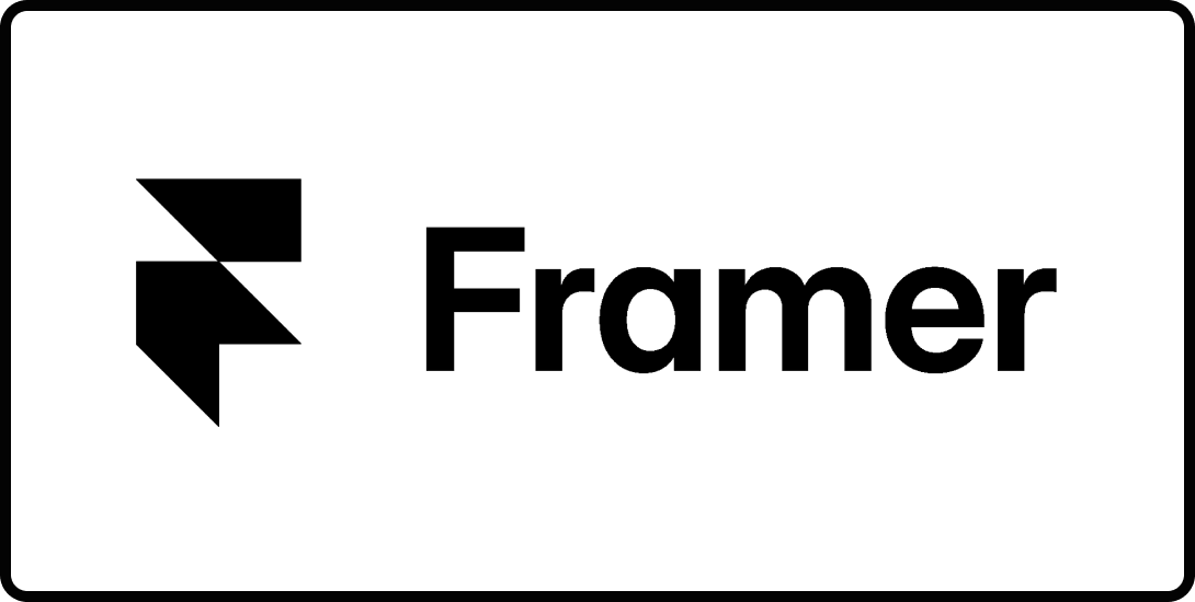 Logo for Framer, an AI design platform.