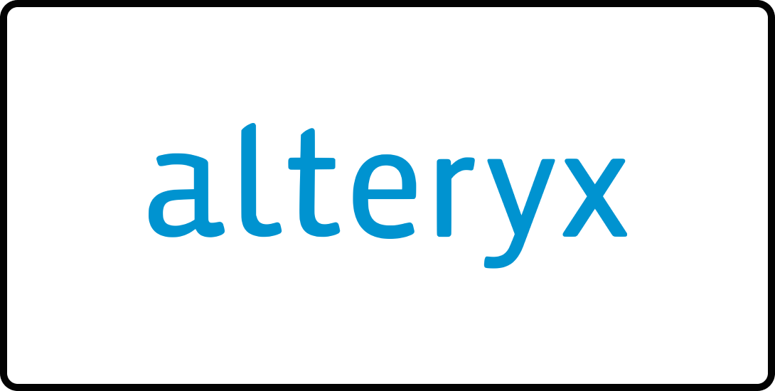 Logo for Alteryx, a leading AI analytics tool.