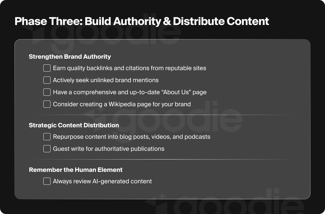 Phase three of AEO content strategy: building authority.