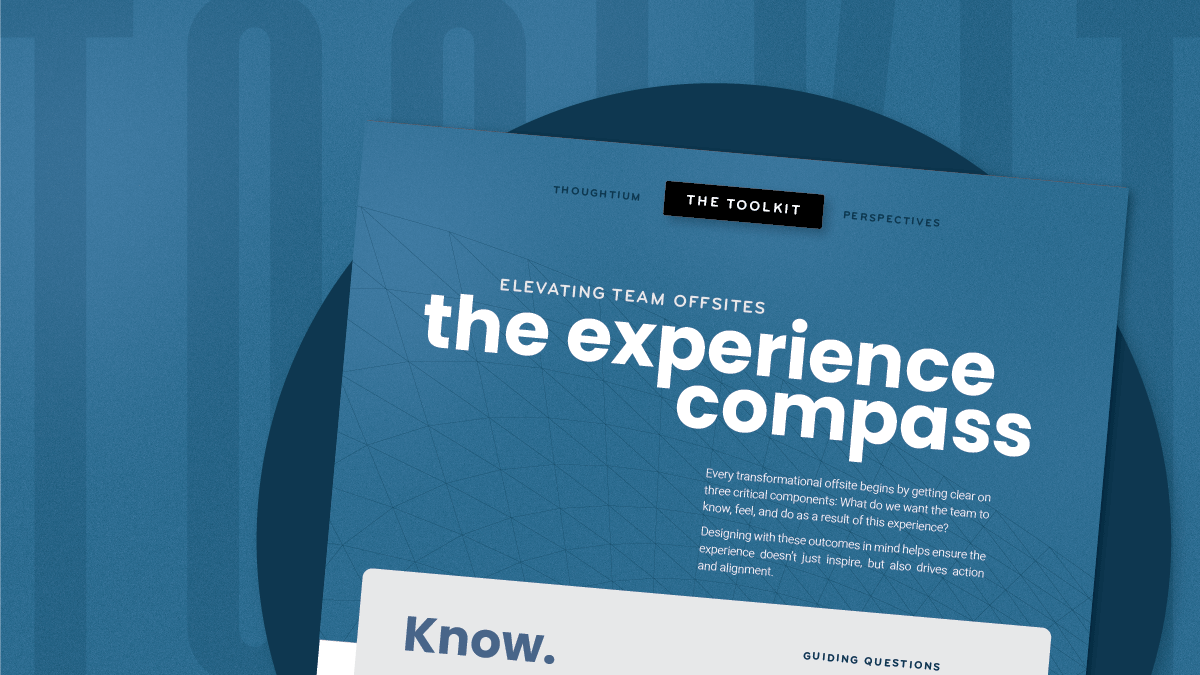 Toolkit to support team offsite planning