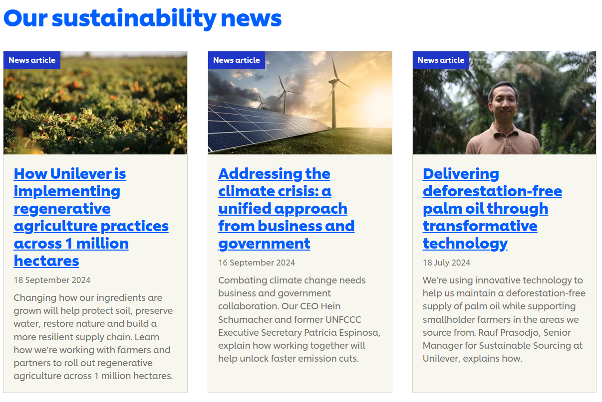 Sustainability trending news