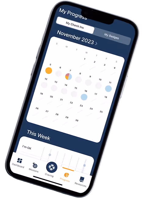 A phone screen shows a calendar for the week of November 2023.