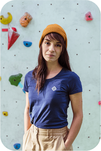 Ekés Boda Lídia as climbing trainer