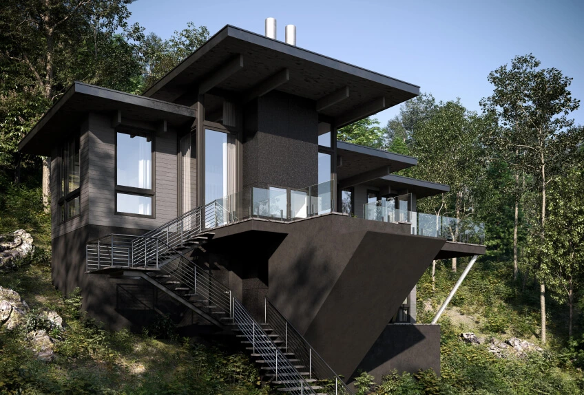 Real estate 3D exterior rendering services