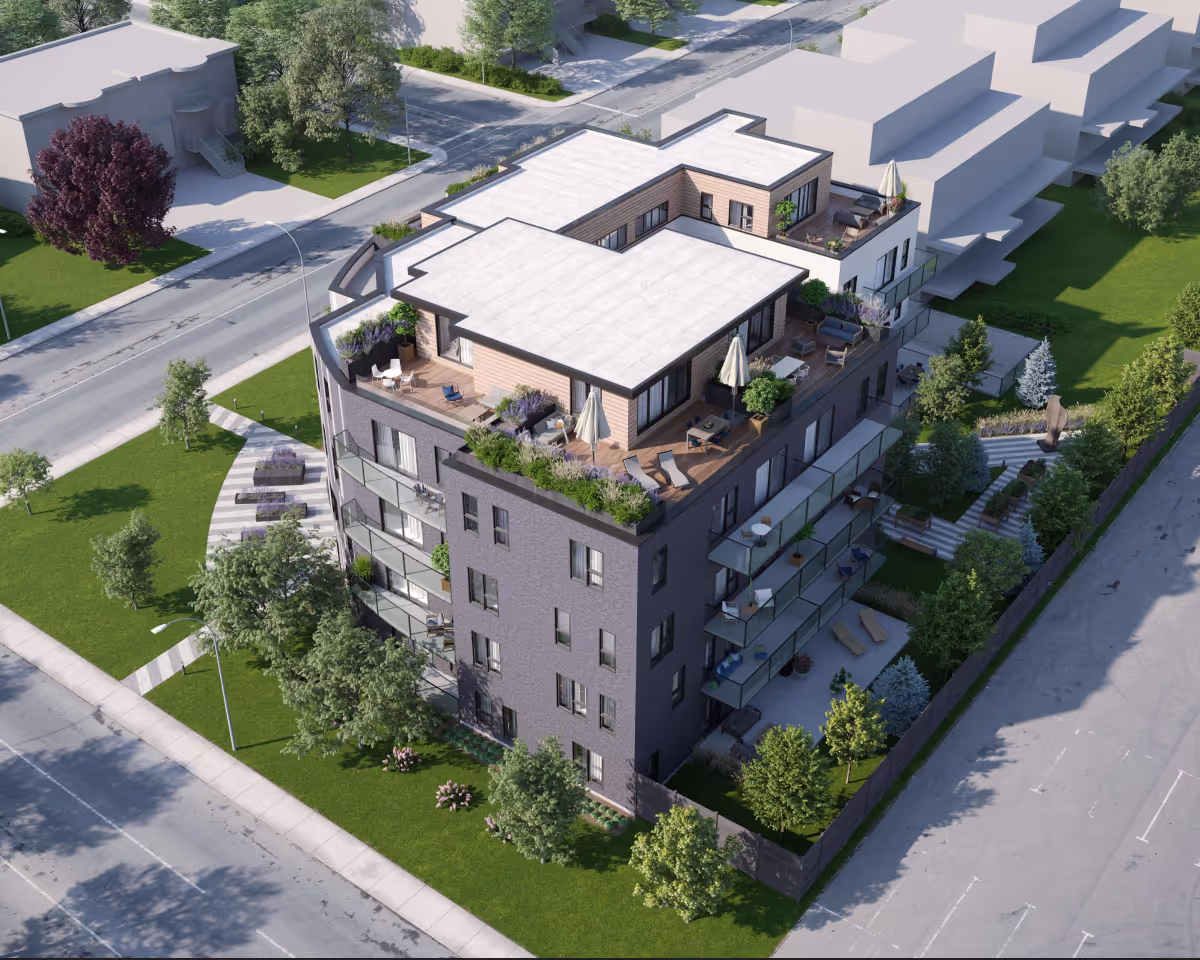 3d exterior visualization of suburban house exterior at sunset