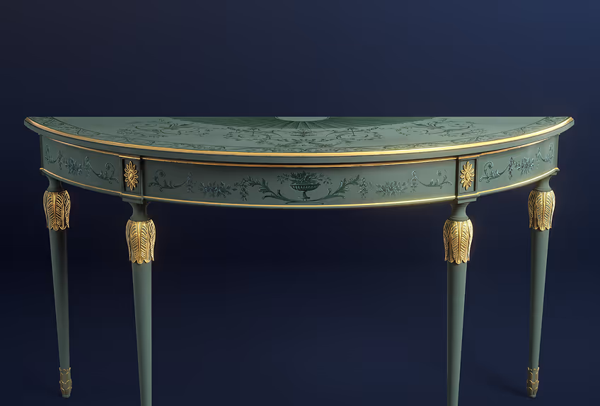 Image with a ancient table