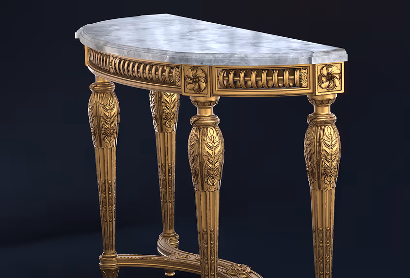 Image with a ancient table