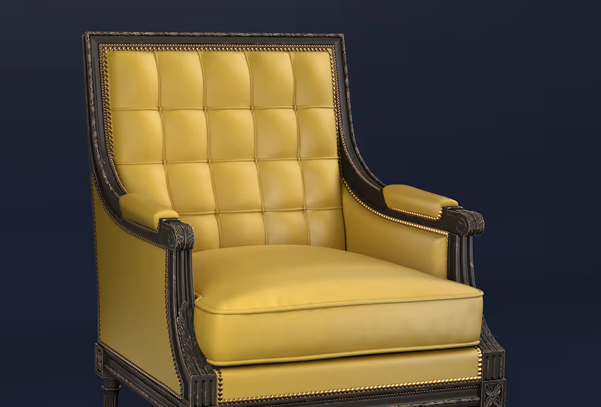 Image with a yellow chair