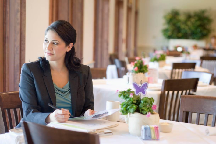 small business owner thinking about how to avoid mistakes in debt collection