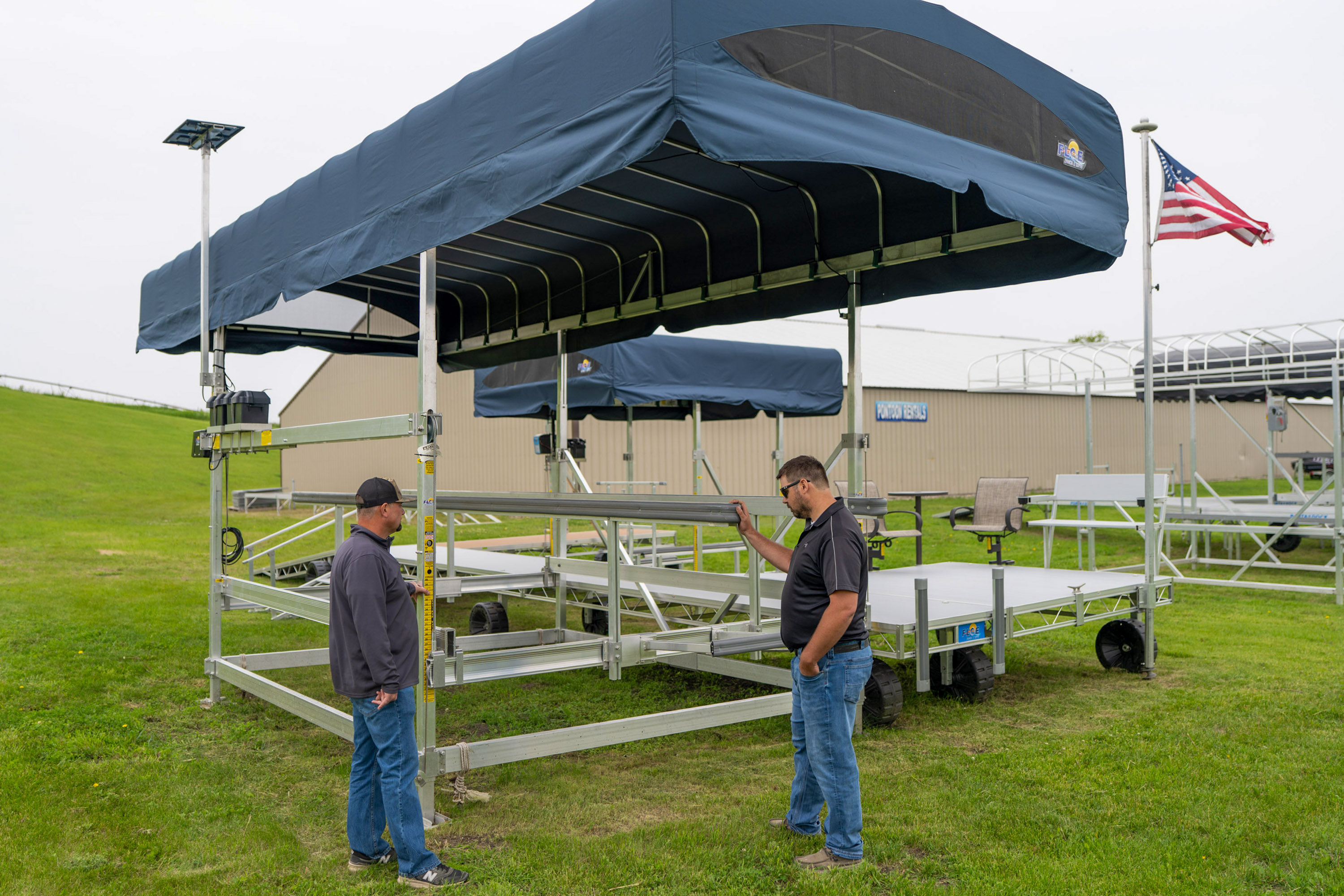 One of Enclave Marine Dock & Lift's expert professionals providing leadership on the best boat lift