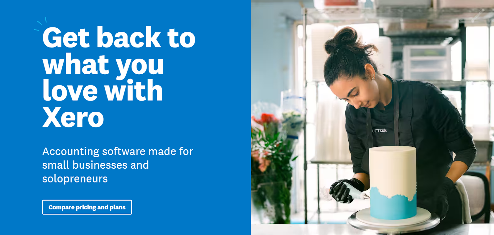 Xero homepage