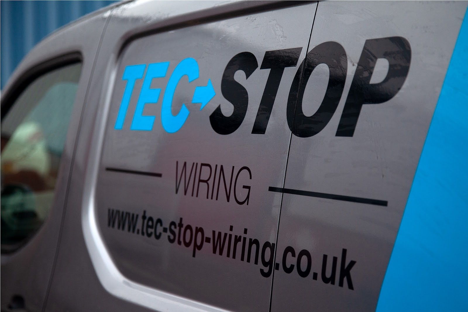 Tec-Stop Wiring van used for low-emission local deliveries across the UK