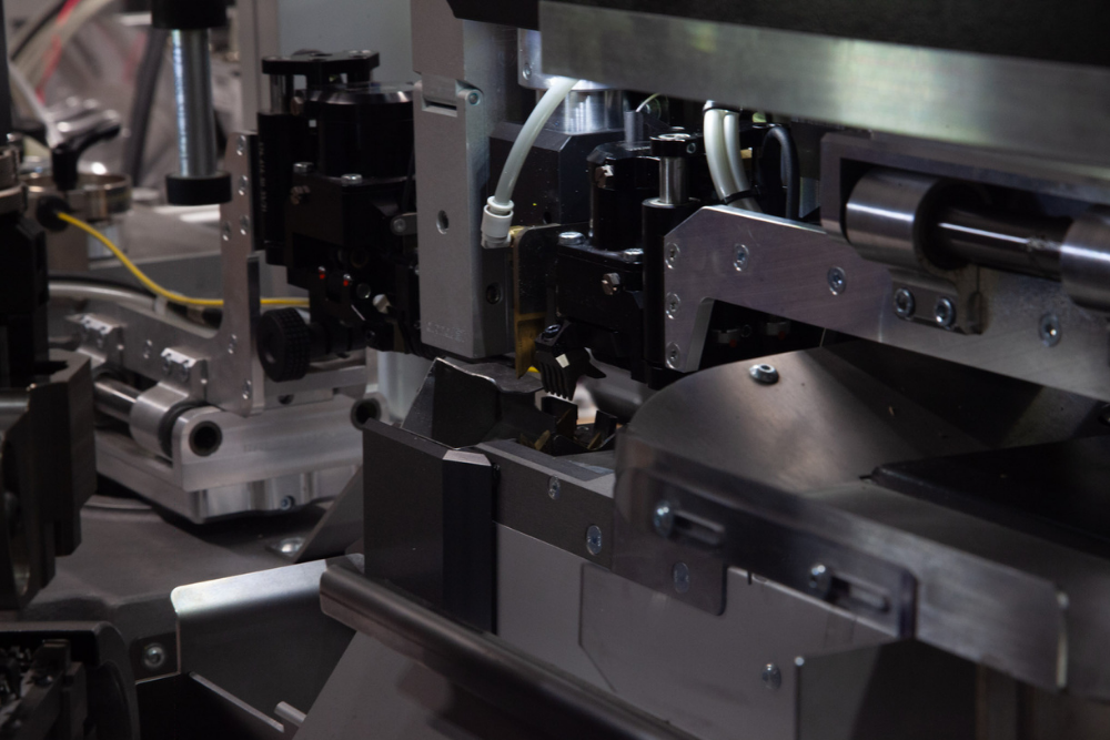 Automated terminal processing machine used for precision cable assembly manufacturing at Tec-Stop