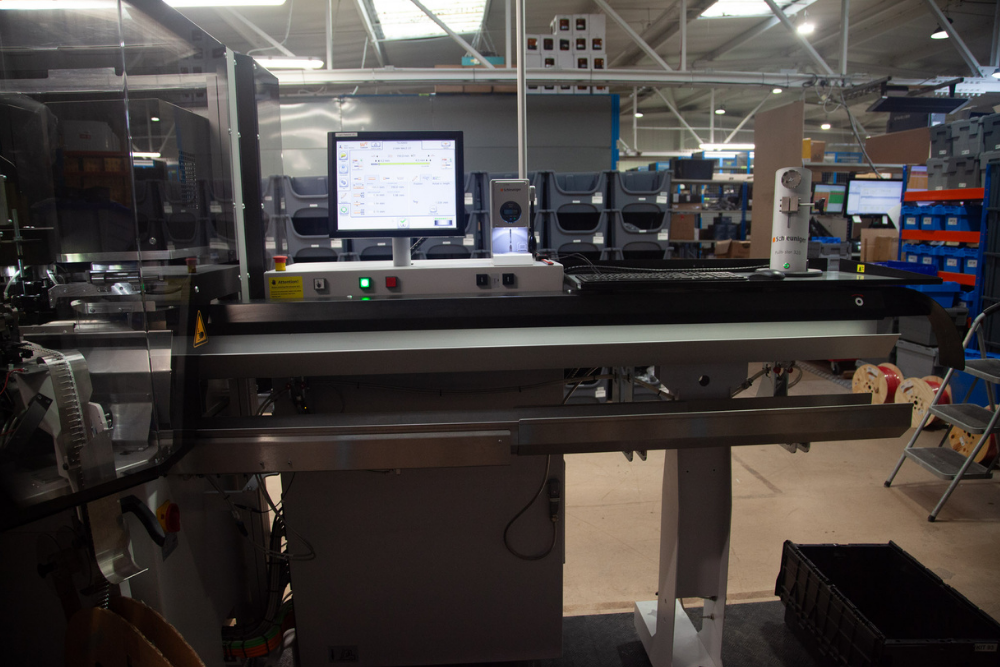 Cable assembly manufacturing equipment used to produce custom OEM cable assemblies at Tec-Stop