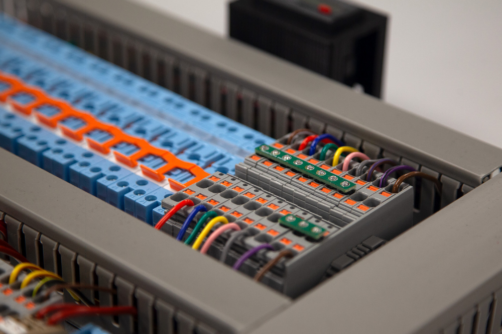 Industrial control panel wiring manufactured and inspected within an ISO 9001 quality management system
