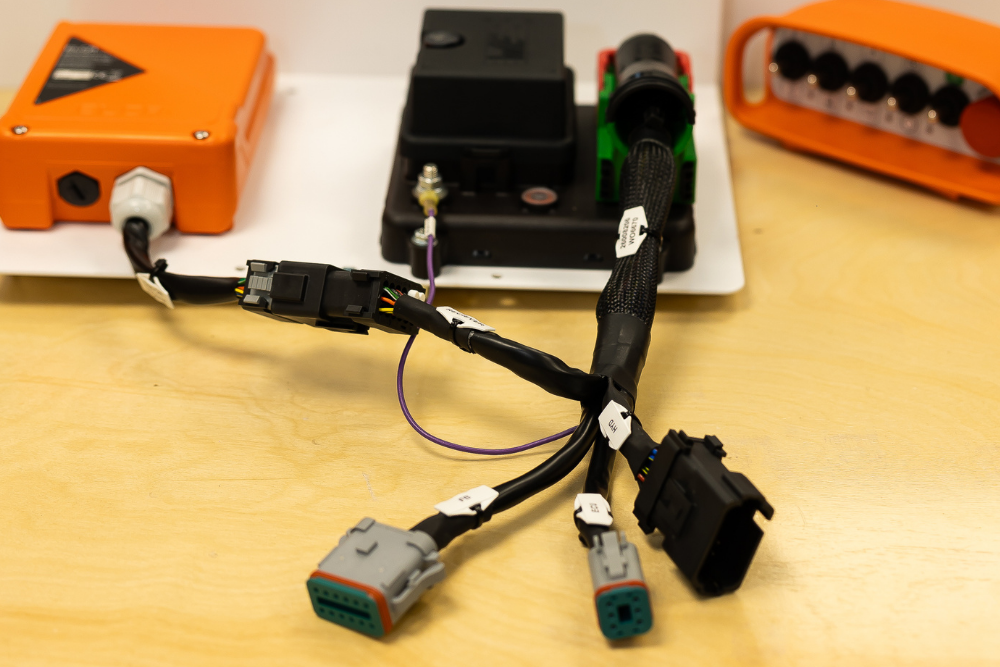 Prototype wiring harness and control assembly ready for evaluation