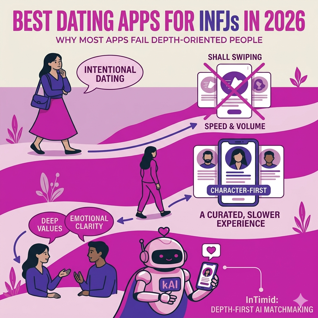 Best Dating Apps for INFJs in 2026 (And Why Most Apps Fail Them)