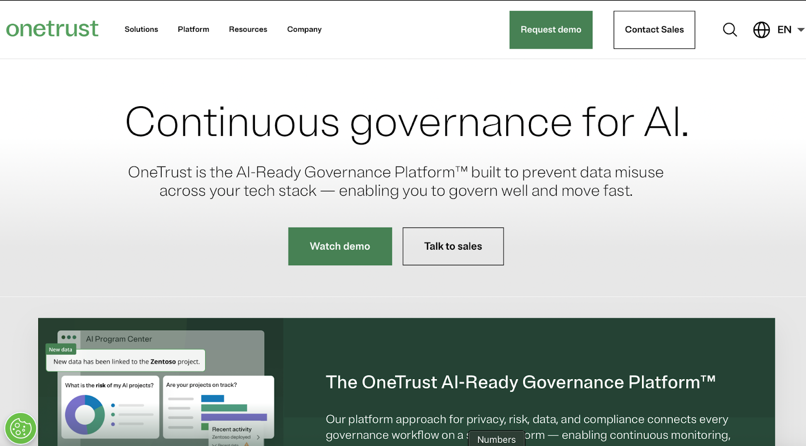 OneTrust Homepage