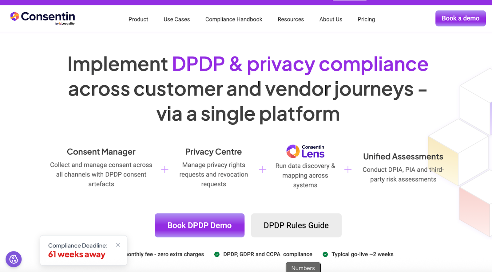 Consentin Homepage